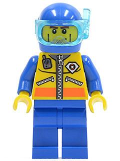 LEGO Minifigure-Coast Guard City - Diver 1-Town / City / Coast Guard-CTY068-Creative Brick Builders